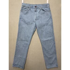Wrangler 13MWZ Jeans Mens 36x32 Blue Cowboy Cut Original Fit Straight Leg‎ Denim